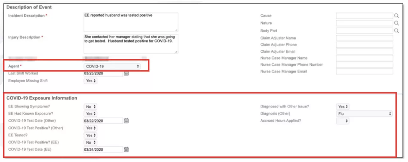 Covid-19 Employee Exposure Tracking