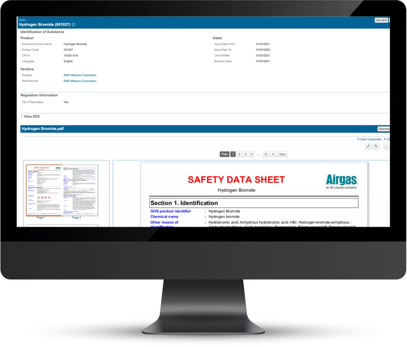  Our electronic safety data sheet (SDS) management 