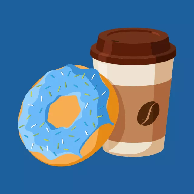 donut and coffee better together