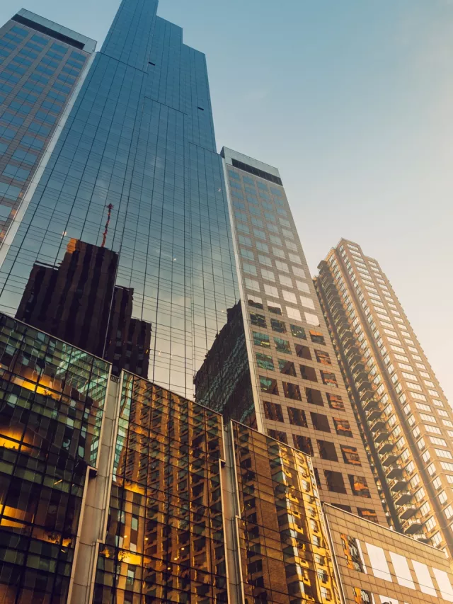 photo of city buildings