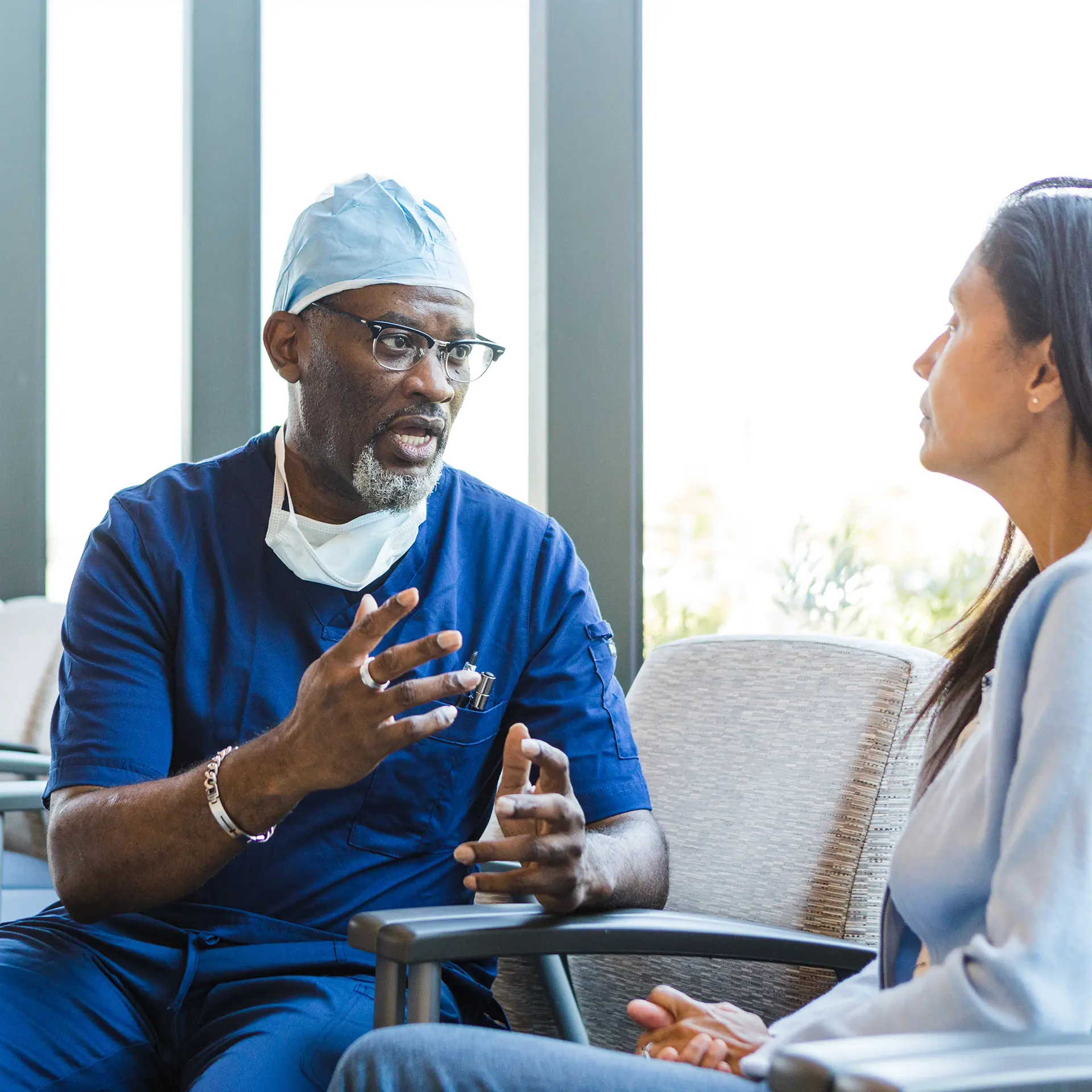 doctor consulting a patient