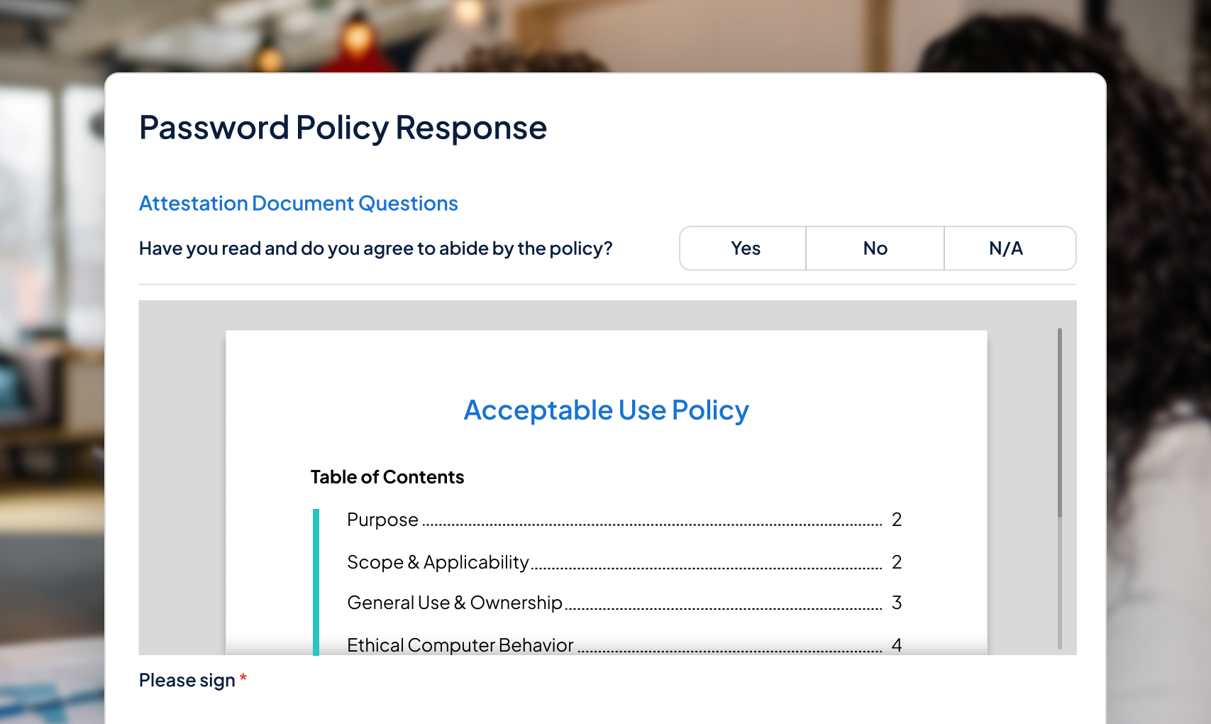 Showcase of corporate policy management dashboard on Origami Risk.