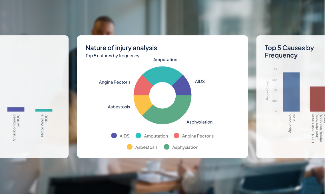 Origami Risk demo showcasing Injury Analysis.