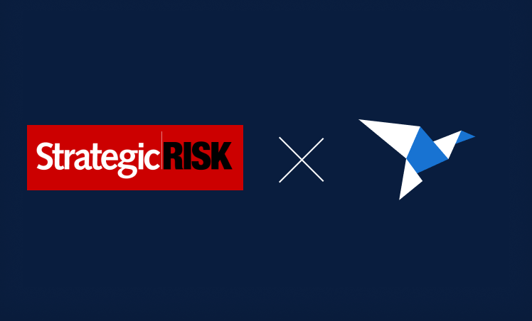Navy Thumbnail with logo of StrategicRIsk and Origami Risk